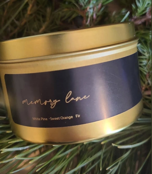 MEMORY LANE ~ 8oz Gold Tin