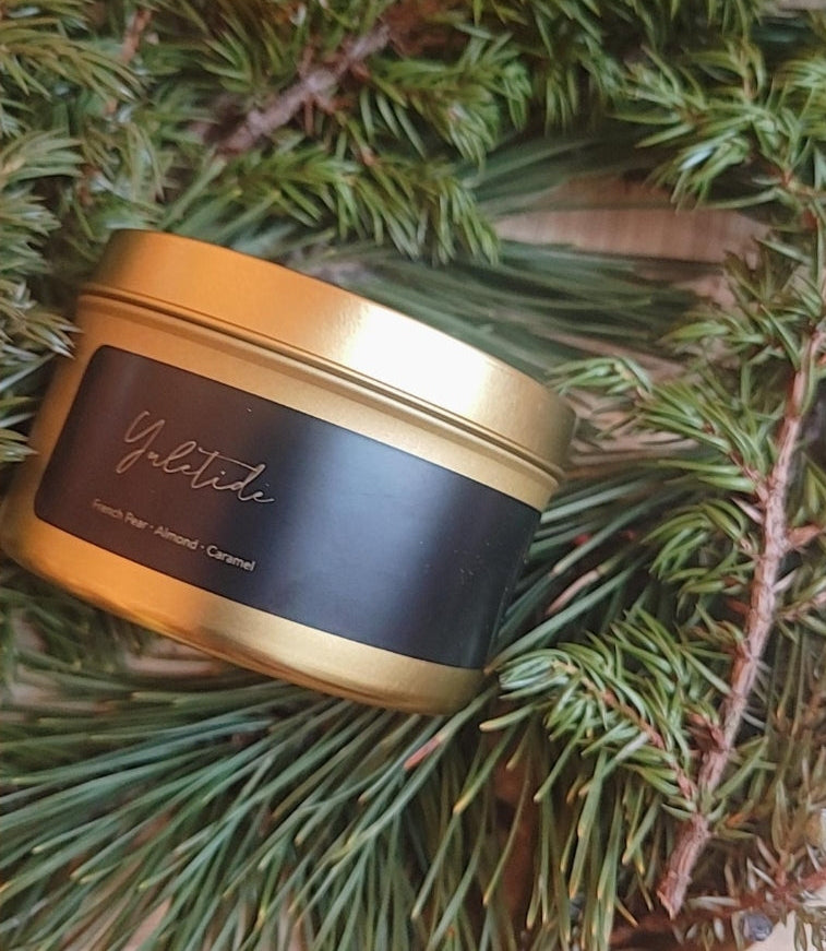 YULETIDE ~ 8oz Gold Tin